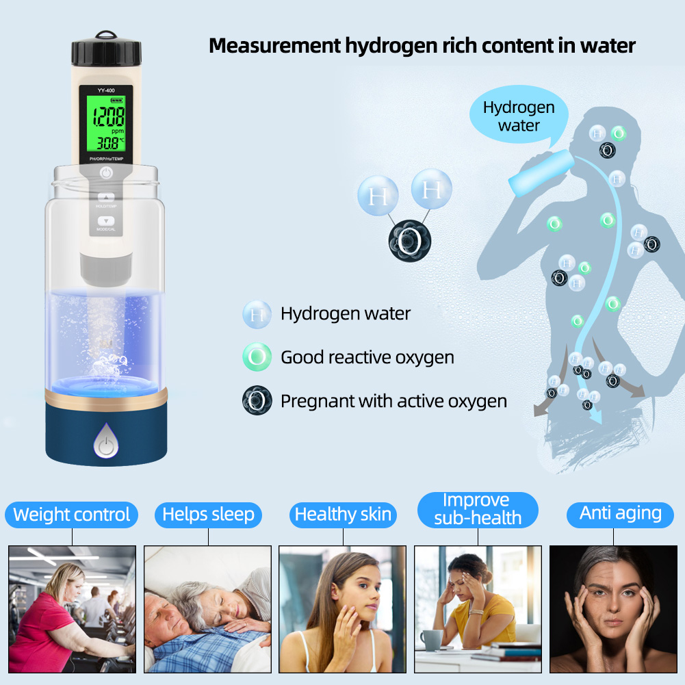 Ph Meter Digital Water Tester - Medidor Digital 4 em 1 Yieryi