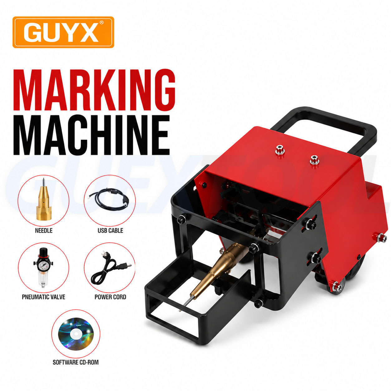 Fiber Laser Marking Machine 30W - Portátil Metal Pneumático Ponto Peen Máquina