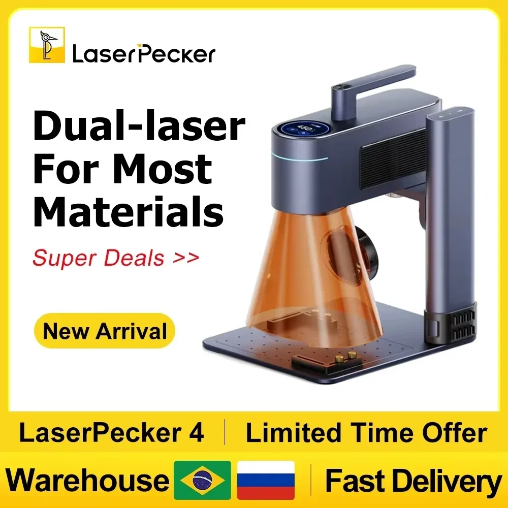 Fiber Laser Marking Machine 30W - Máquina de gravação a laser LASERPECKER