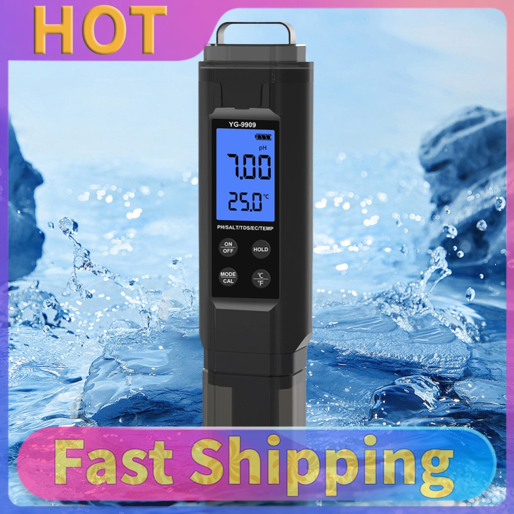 Ph Meter Digital Water Tester - Caneta digital 5 em 1 para