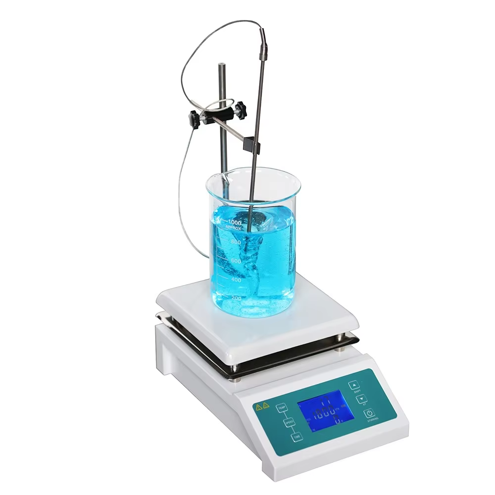 Lab Magnetic Stirrer Hot Plate - Placa de aquecimento cerâmica com display