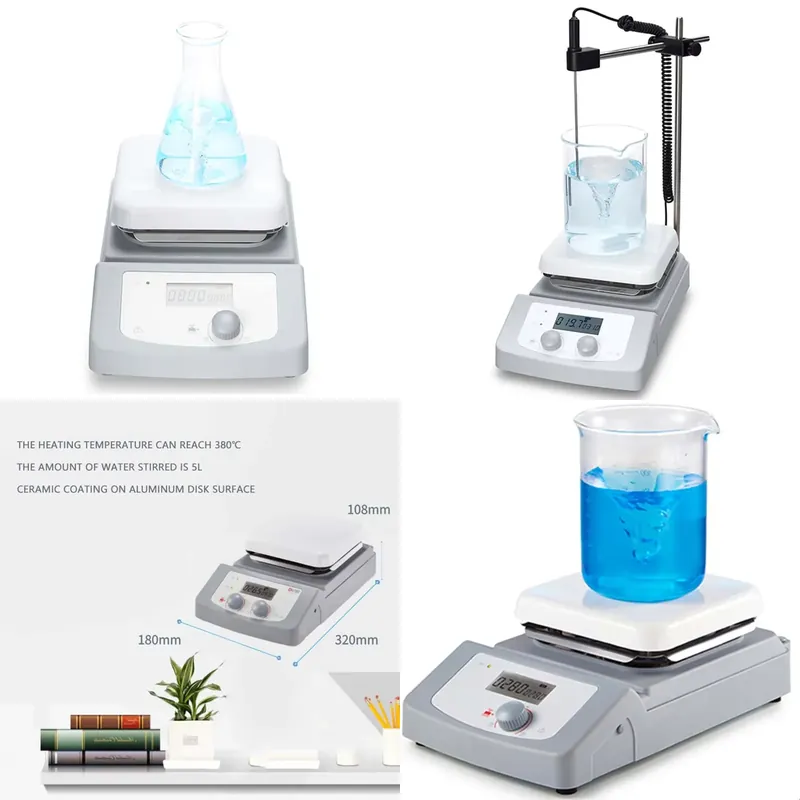 Lab Magnetic Stirrer Hot Plate - Misturador Magnético de Laboratório Ms-H380-Pro para
