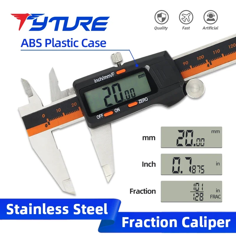 Digital Caliper 150Mm Stainless Steel - Fração metal caliper paquímetro digital vernier
