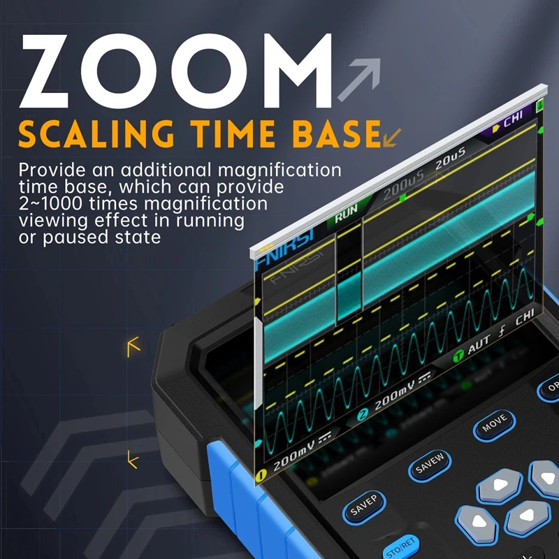 Osciloscópio Digital Portátil  - Fnirsi Digital Oscilloscope Handheld avaliação e preço