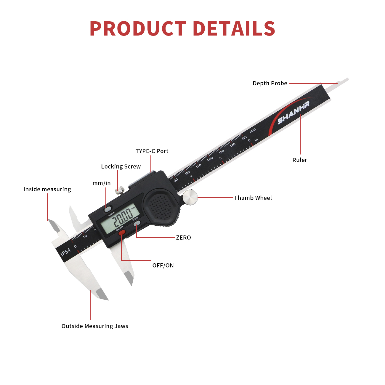 Paquímetro Digital Eletrônico  - Digital Caliper 150Mm Stainless Steel avaliação e preço