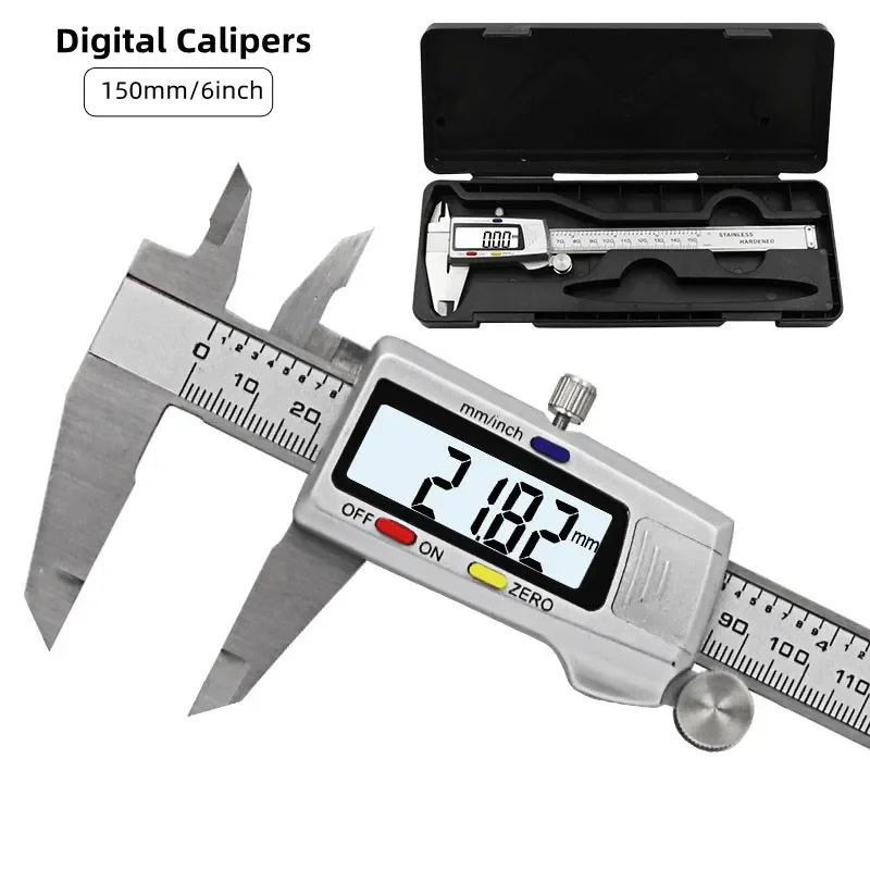 Ferramenta de medição paquímet - Digital Caliper 150Mm Stainless Steel avaliação e preço